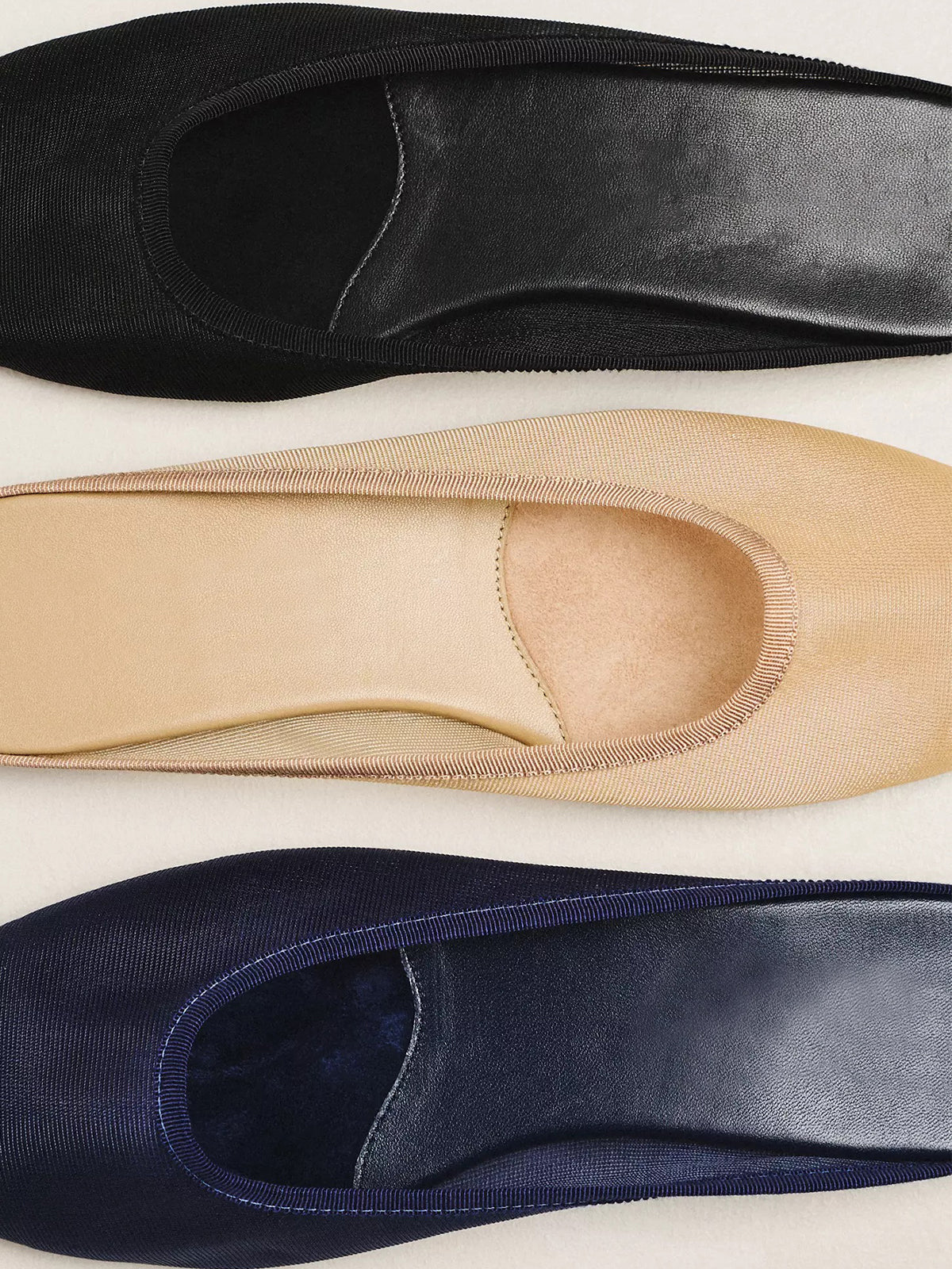 Nude Mesh Round-Toe Slip-On Backless Mules Flats