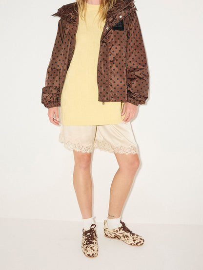 Cow Pattern Pony Hair Square-Toe Lace-Up Sneakers