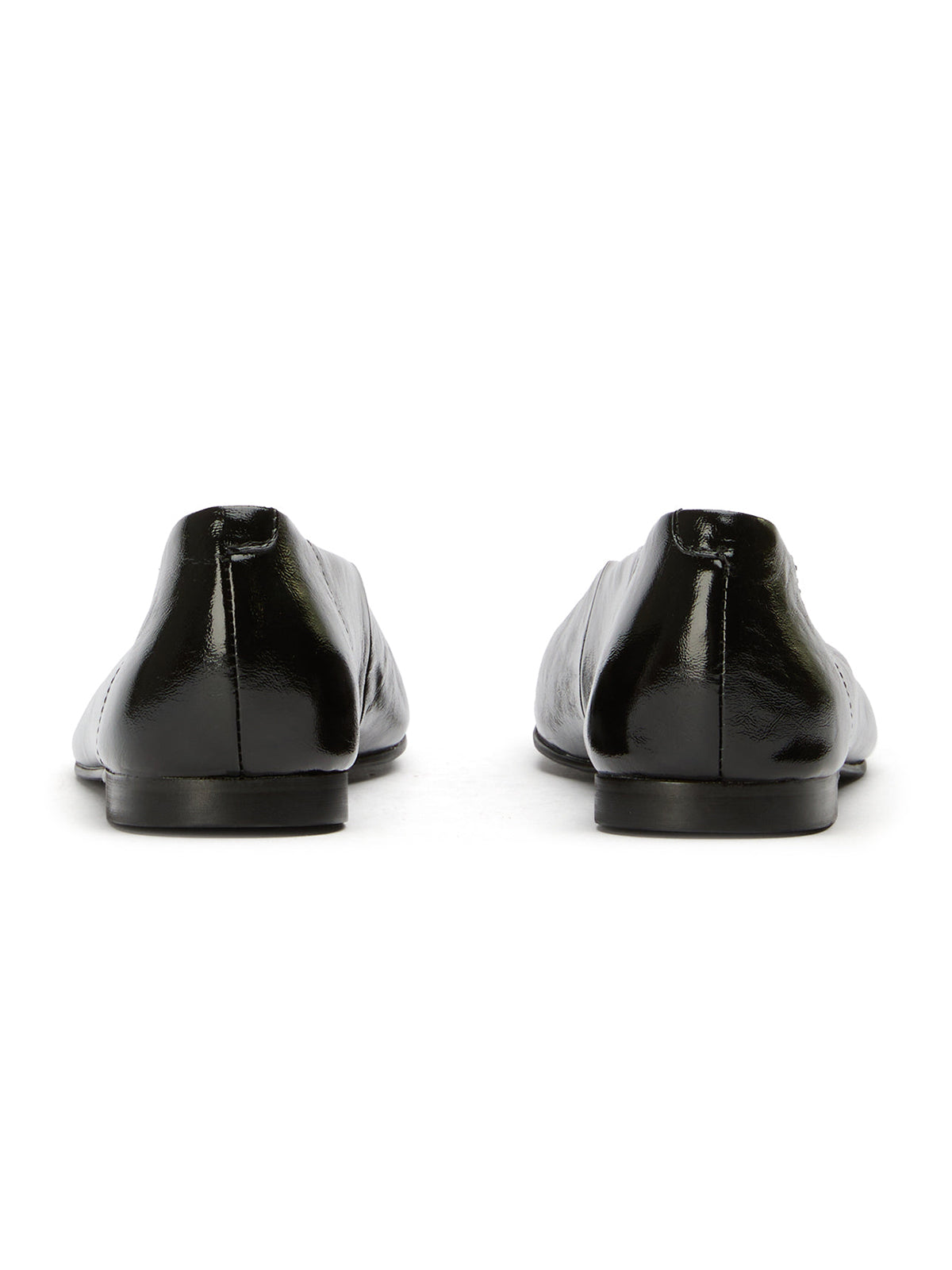 Black Round-Toe Chic Slip-On Ballet Simple Flats