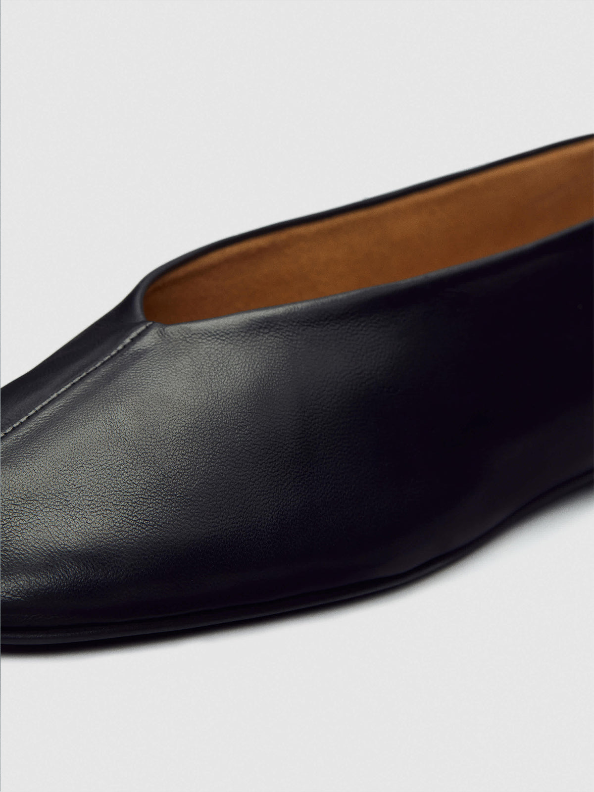 Black Square-Toe Simple Ballet Chic Flats