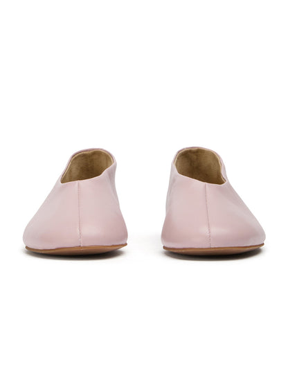 Round-Toe Chic Slip-On Ballet Simple Flats - Pink