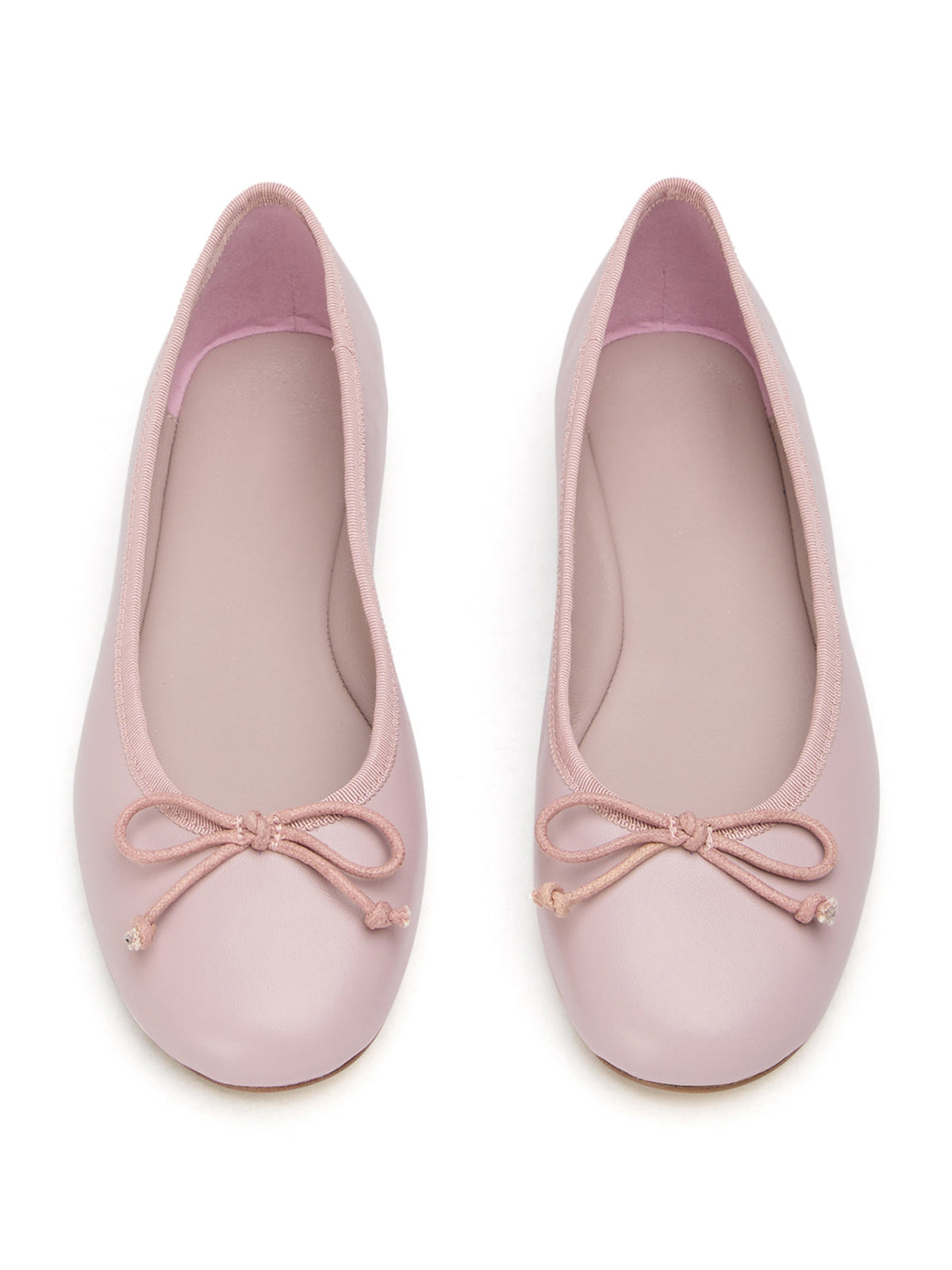Round-Toe Chic Front Bow Slip-On Ballet Simple Flats - Pink