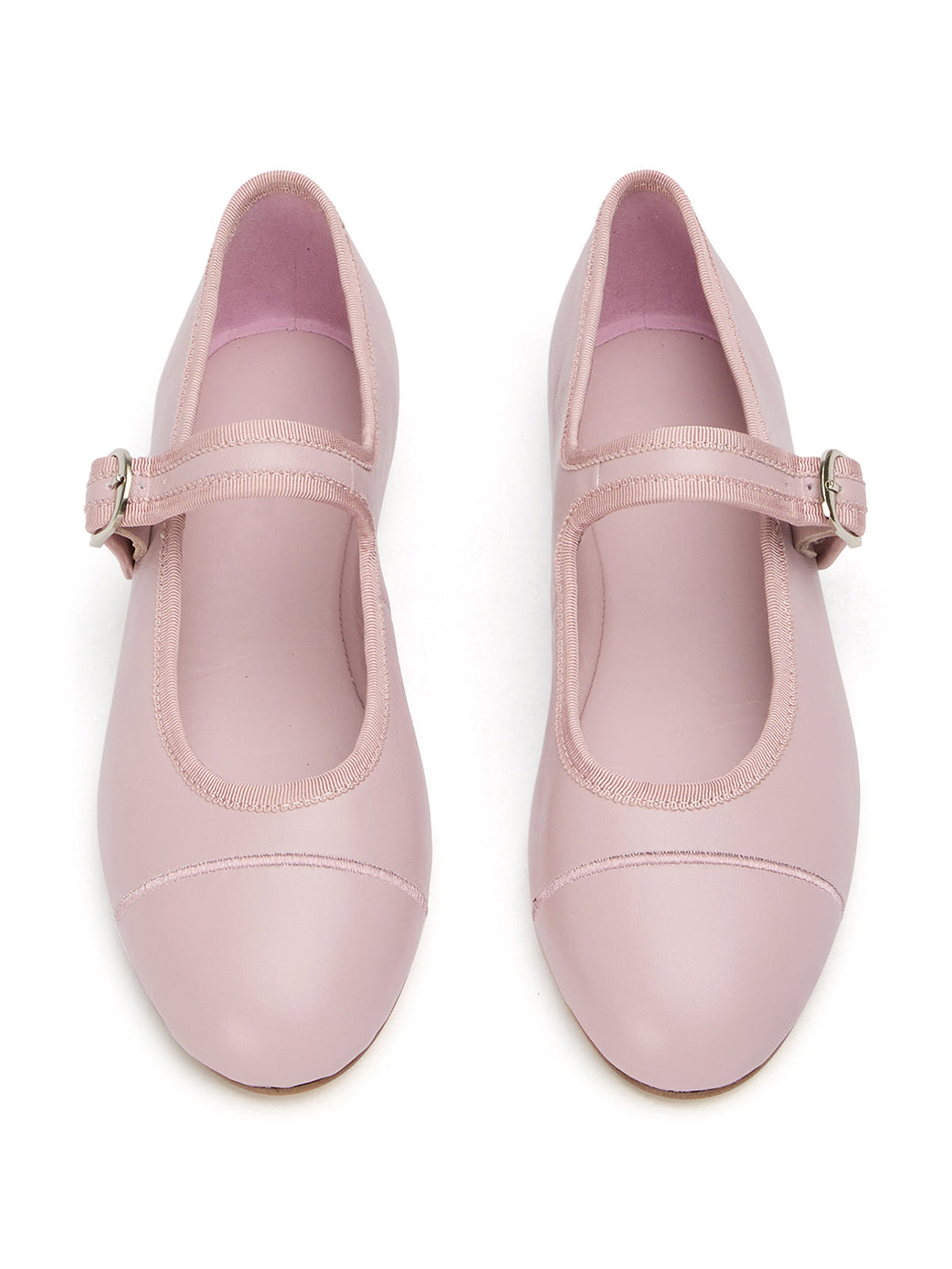 Pink Round-Toe Chic Mary Jane Slip-On Ballet Simple Flats