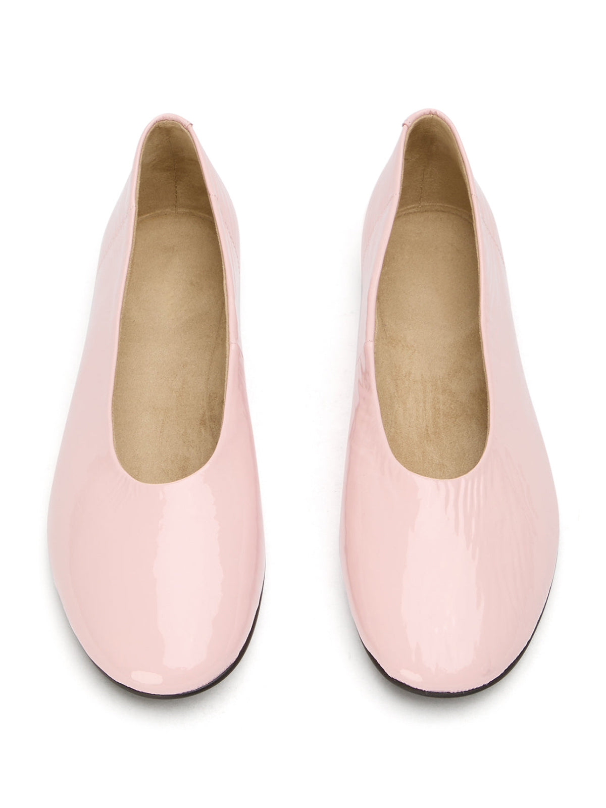 Pink Round-Toe Chic Slip-On Ballet Simple Flats