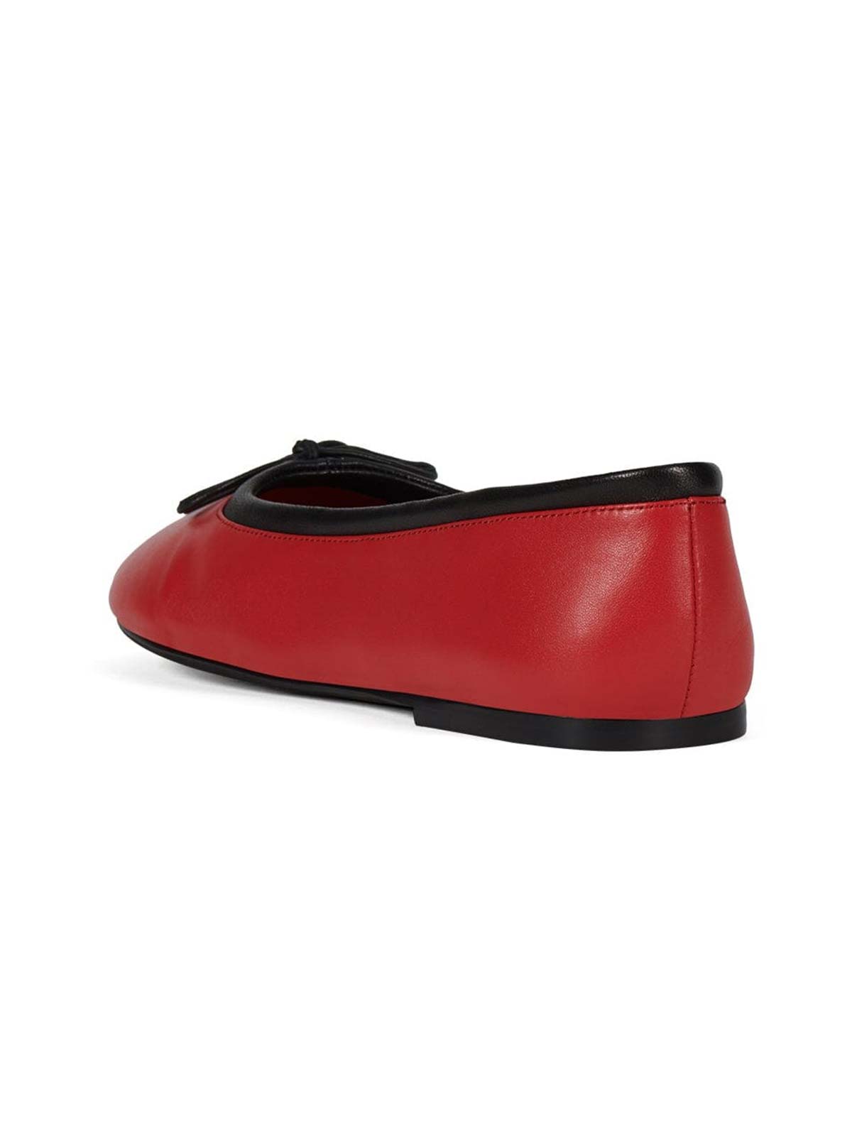 Chic Round-Toe Front Bow Slip-On Ballet Flats - Red