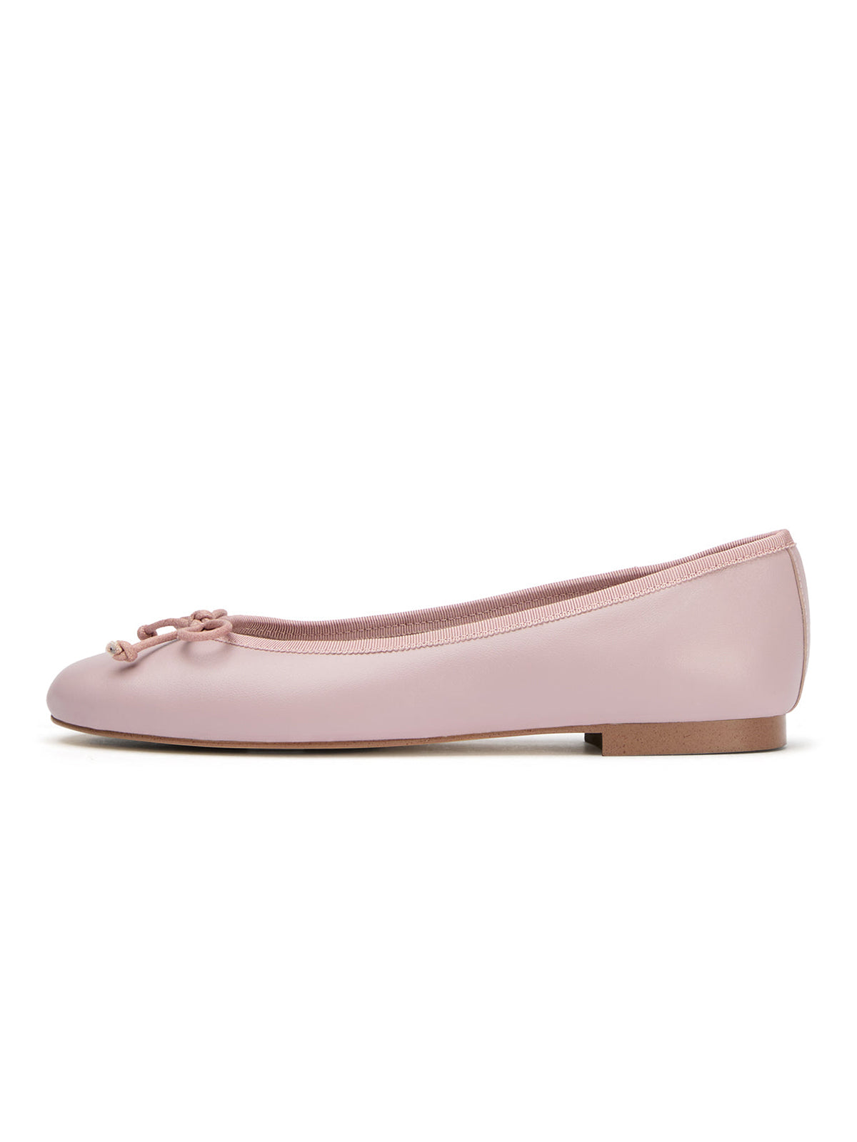Round-Toe Chic Front Bow Slip-On Ballet Simple Flats - Pink
