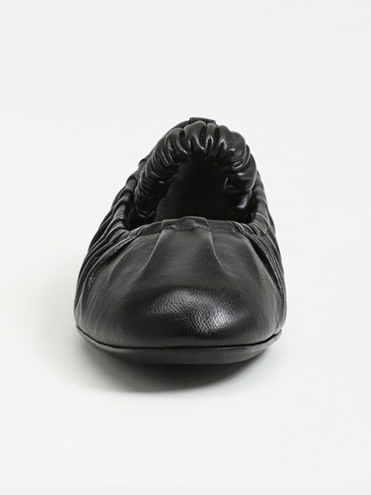 Black Square-Toe Elastic Mary Jane Classic Ballet Flats