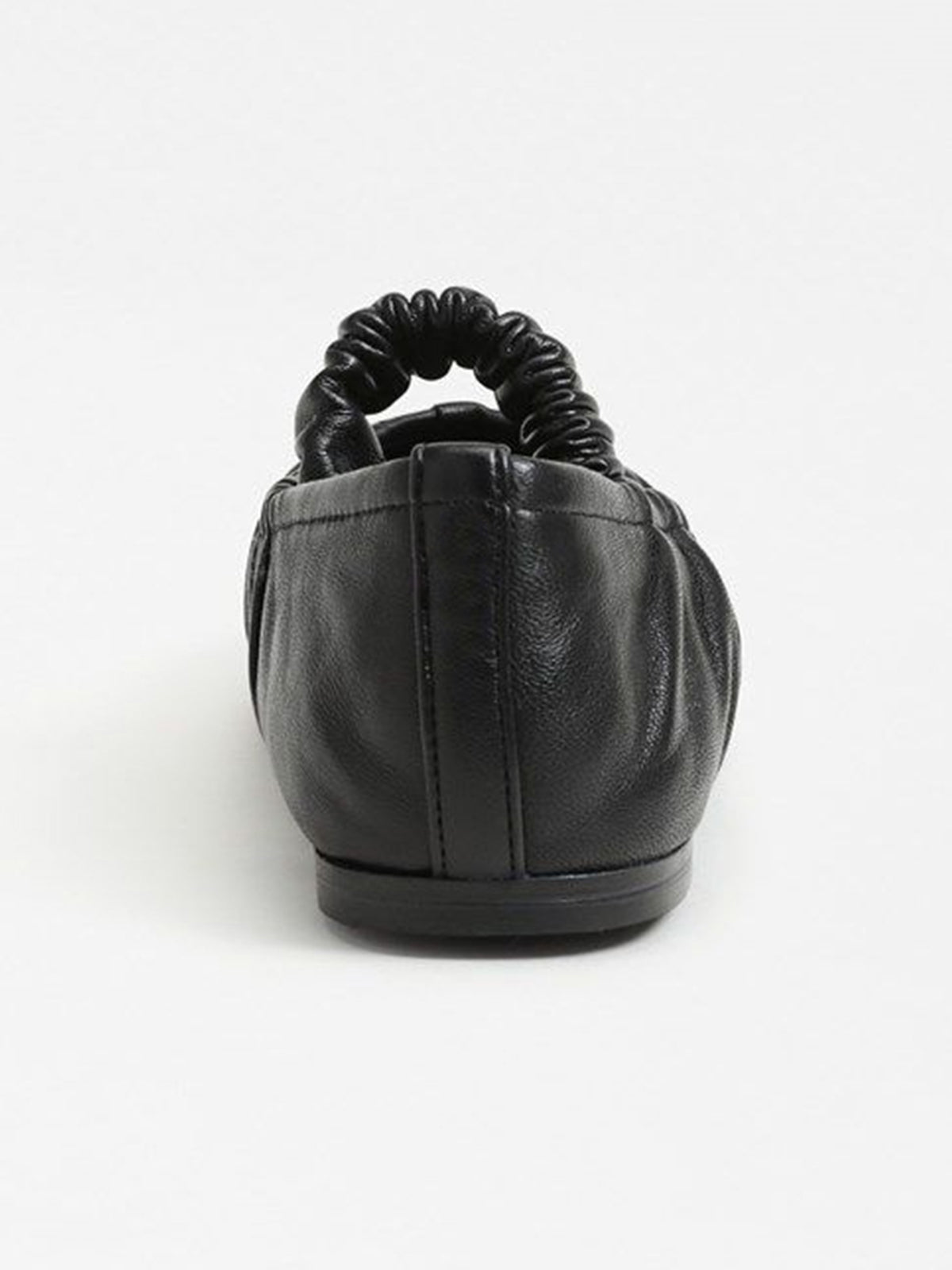 Black Square-Toe Elastic Mary Jane Classic Ballet Flats