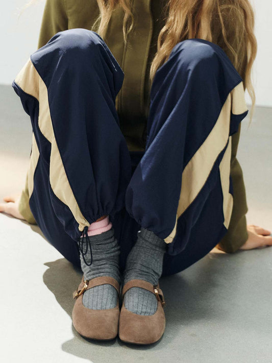 Taupe Faux Suede Round-Toe Buckle Middle Strap Slip-On Ballet Chic Flats